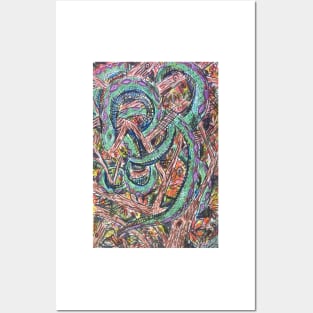 Snake in Branches Posters and Art